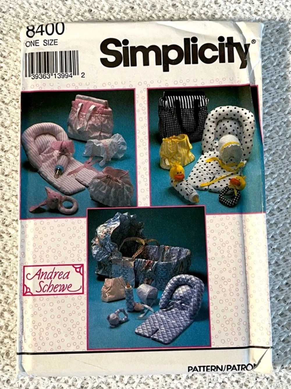 Lot of 3 Vintage Simplicity Patterns Crafts Pillows Nursery Uncut